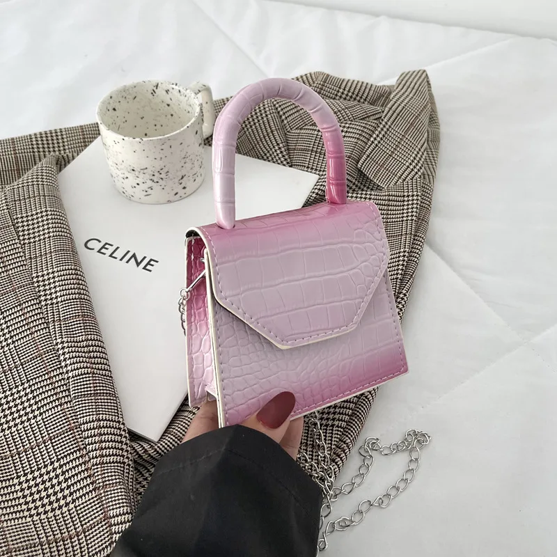 Summer Bags for Women Korean Crocodile Pattern Ladies Handbag Small Square Shoulder Bag Transition Color Mini Handba
Summer Bags for Women Korean Crocodile Pattern Ladies Handbag Small Square Shoulder Bag Transition Color Mini Handba