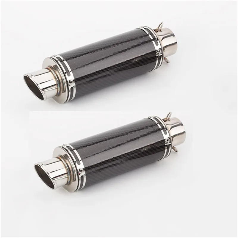 Motorcycle modified muffler carbon fiber 51mm universal small round pipe exhaust pipe GSX250R RC390 MT15 R15 V3 with DB Killer
Motorcycle modified muffler carbon fiber 51mm universal small round pipe exhaust pipe GSX250R RC390 MT15 R15 V3 with DB Killer