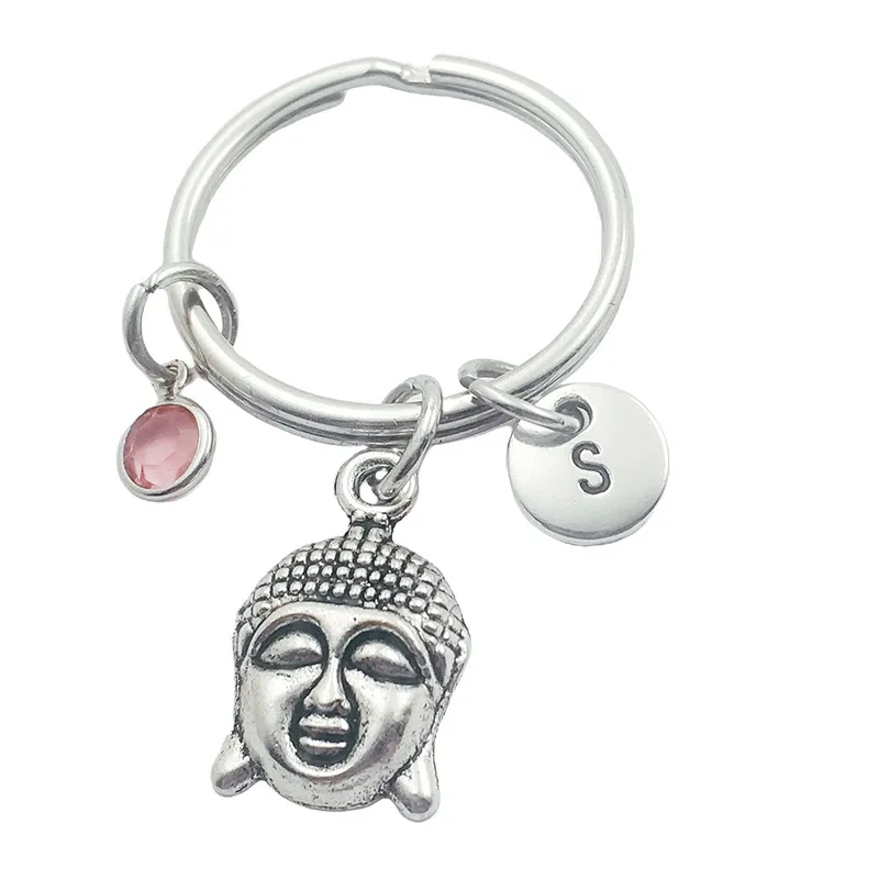 Buddha Initial Letter Monogram Birthstone Keychains Keyring Creative Fashion Jewelry Women Gifts Accessories Pendant
Buddha Initial Letter Monogram Birthstone Keychains Keyring Creative Fashion Jewelry Women Gifts Accessories Pendant