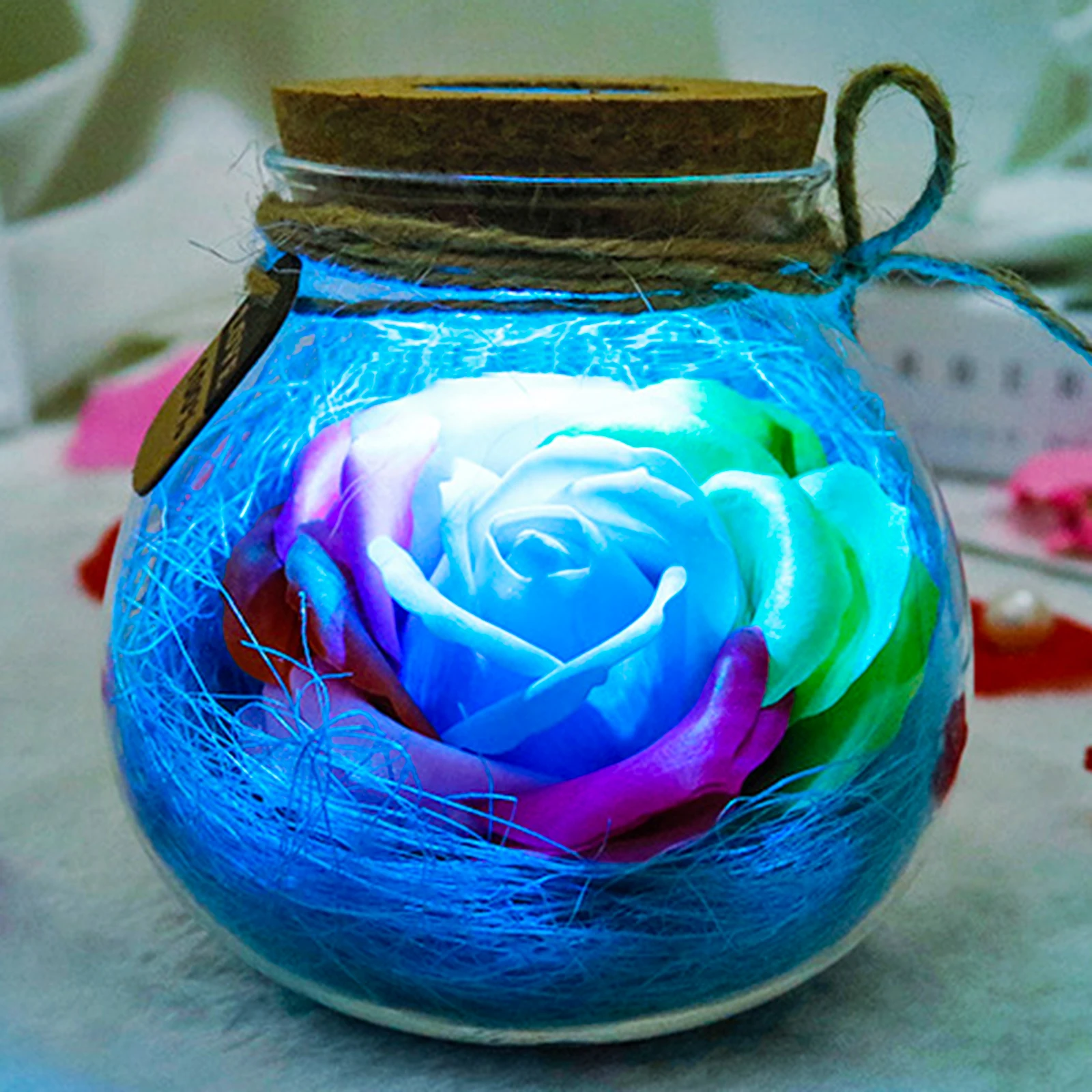 Eternal Rose with LED String Light in Glass Bottles Valentine's Day Birthday Gifts For Girlfriends 2021 New Year Home Decor
Eternal Rose with LED String Light in Glass Bottles Valentine's Day Birthday Gifts For Girlfriends 2021 New Year Home Decor