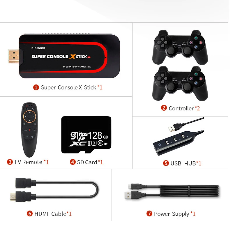 DATA FROG 4K Video Game Console Built-in 50000 Classic Games Retro Dendy Game Stick Portable Double Controller Player For PS1
DATA FROG 4K Video Game Console Built-in 50000 Classic Games Retro Dendy Game Stick Portable Double Controller Player For PS1