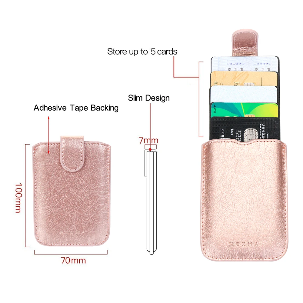 Unisex 5 Card Pockets Phone Sticker Card Sleeves ID Card Holder PU Leather Wallet Cellphone Pocket Simple Adhesive Case Pouch
Unisex 5 Card Pockets Phone Sticker Card Sleeves ID Card Holder PU Leather Wallet Cellphone Pocket Simple Adhesive Case Pouch