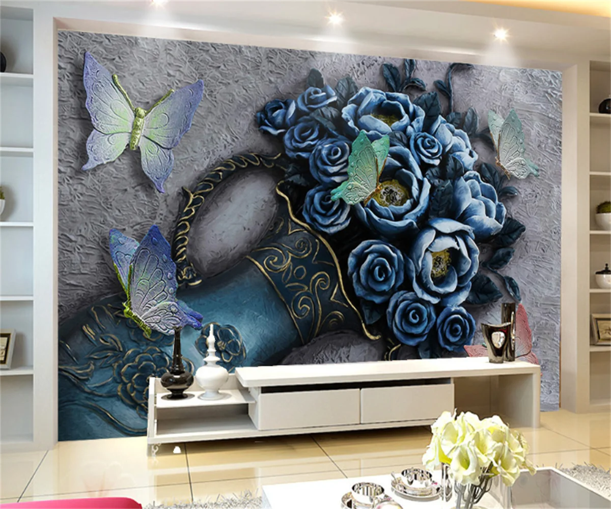 Nordic fashion flower embossed background wall 3D embossed decorative painting living room mural custom hotel tooling stickers
Nordic fashion flower embossed background wall 3D embossed decorative painting living room mural custom hotel tooling stickers