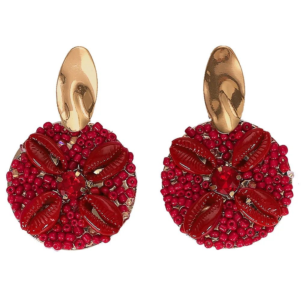Bohemian Ethnic Style Handmade Shell Rice Beads Earrings for Women Girls Rhinestone Earrings Exaggerated Colorful Jewelry Gifts
Bohemian Ethnic Style Handmade Shell Rice Beads Earrings for Women Girls Rhinestone Earrings Exaggerated Colorful Jewelry Gifts