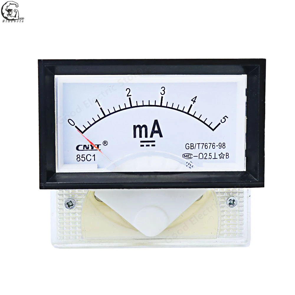 85C17 1mA 20mA 50mA DC указатель Тип Амперметр микро головка прямоугольной формы