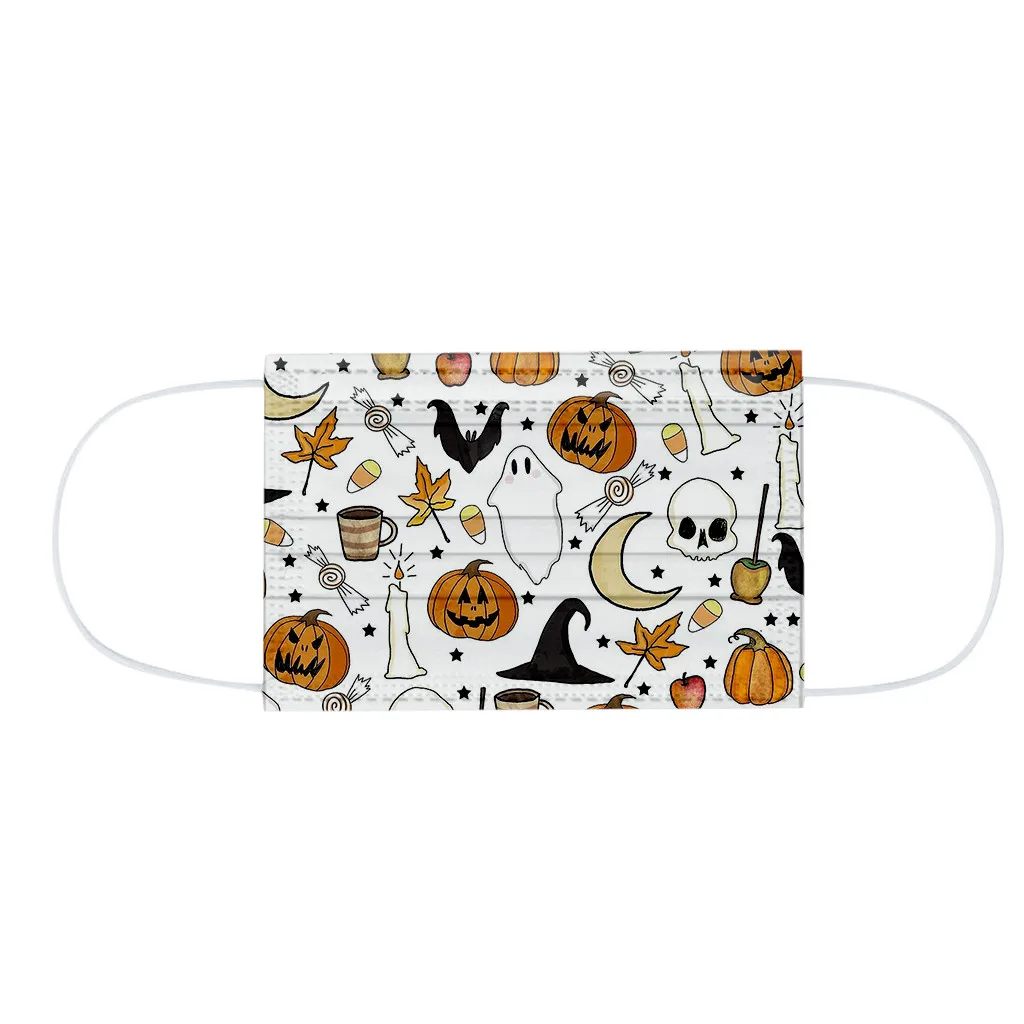 20PC Halloween Pumpkin Face Mask 3-Ply Ear Loop Children's Disposable Mask Dustproof Face Masks Protection Outdoor mascarilla
20PC Halloween Pumpkin Face Mask 3-Ply Ear Loop Children's Disposable Mask Dustproof Face Masks Protection Outdoor mascarilla