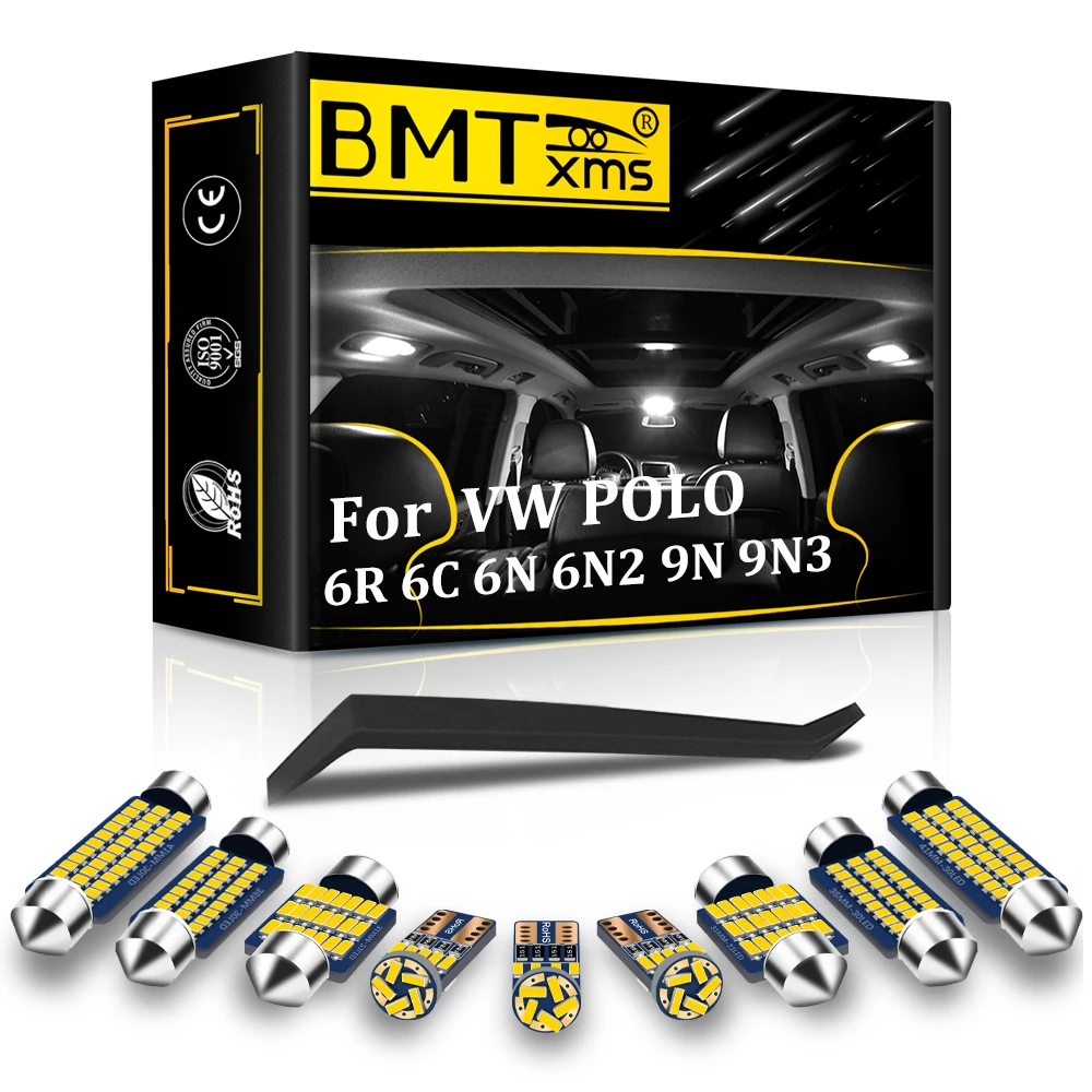 BMTxms Interior LED Light For VW For POLO 6R 6C 9N 9N3 6N 6N1 6N2 1994-2017 Accessories Canbus Car Map Dome Trunk Light Kit
BMTxms Interior LED Light For VW For POLO 6R 6C 9N 9N3 6N 6N1 6N2 1994-2017 Accessories Canbus Car Map Dome Trunk Light Kit