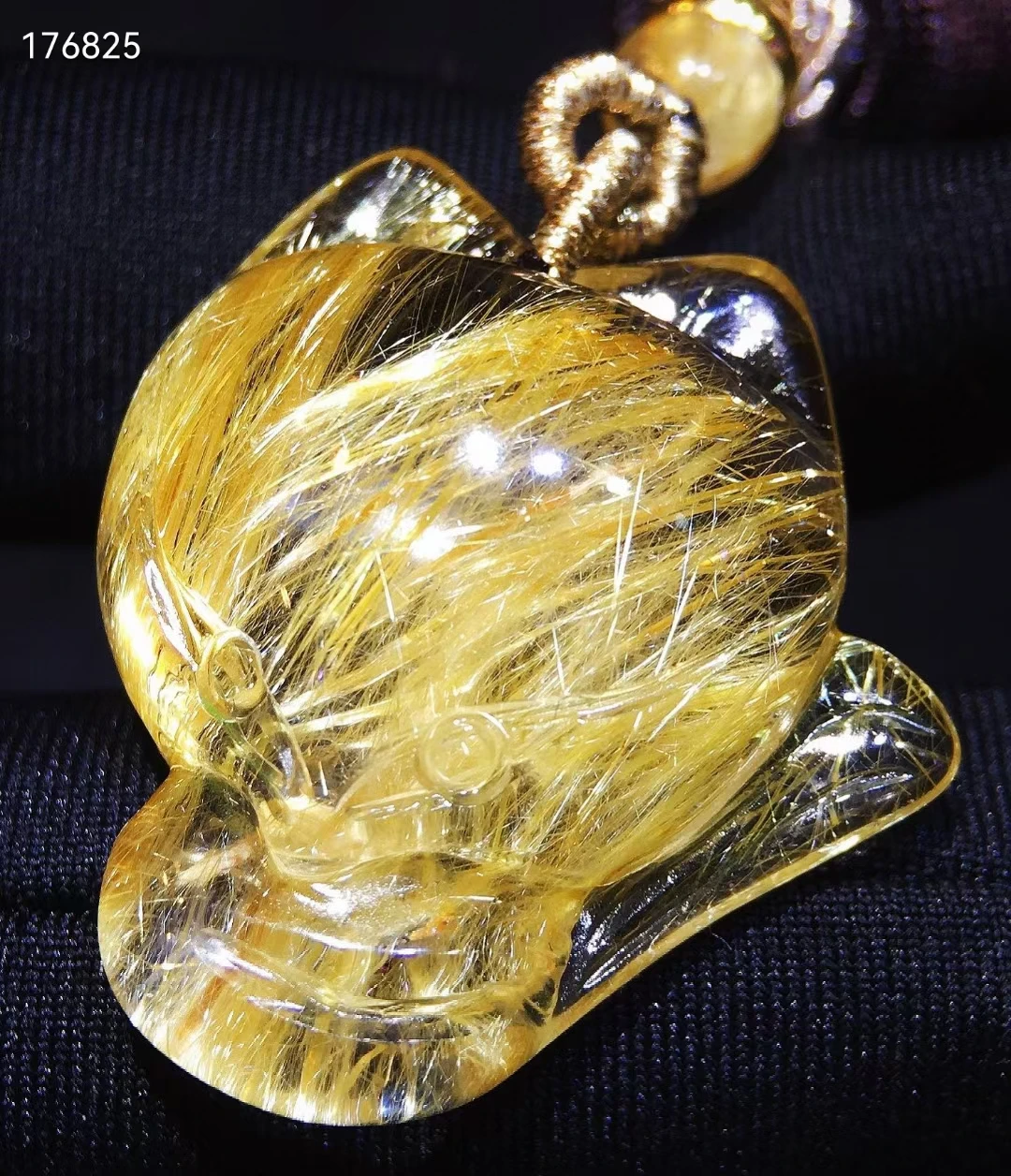 Genuine Natural Gold Rutilated Quartz Fox Carved Pendant 29/26.5/11mm Crystal Fashion Pendant Jewelry Genuine AAAAAA
Genuine Natural Gold Rutilated Quartz Fox Carved Pendant 29/26.5/11mm Crystal Fashion Pendant Jewelry Genuine AAAAAA