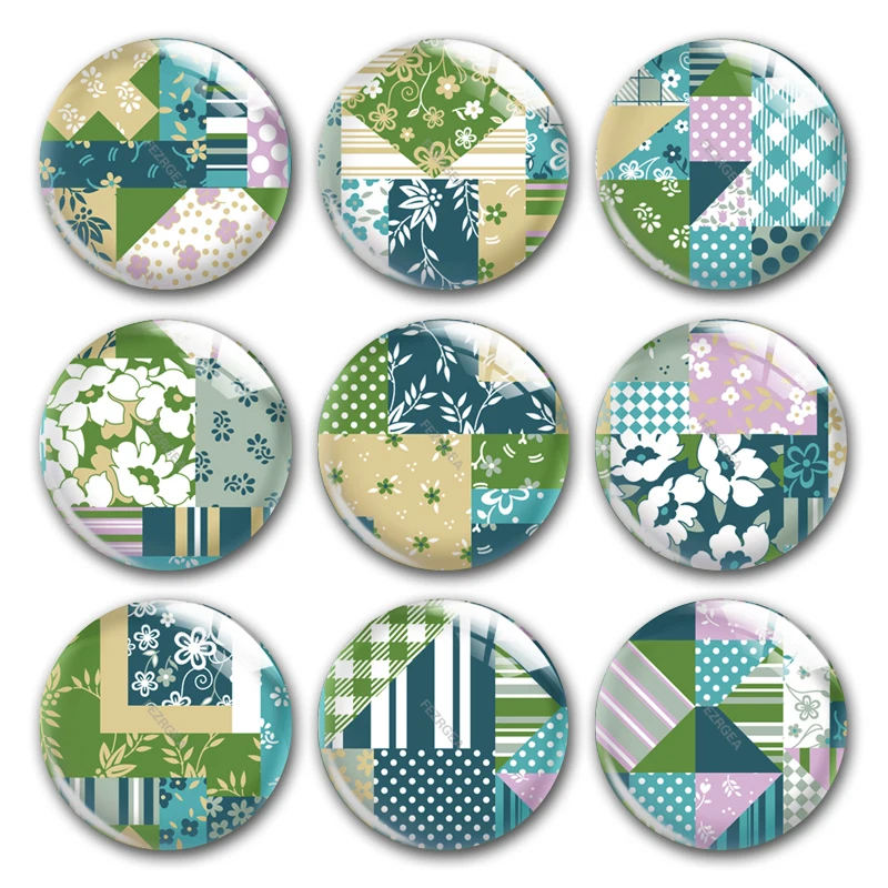 Handmade Japanese Geometry Floral Stitching Round Photo Glass Cabochons Demo Flat Back Diy Jewlery Making Findings Accessory
Handmade Japanese Geometry Floral Stitching Round Photo Glass Cabochons Demo Flat Back Diy Jewlery Making Findings Accessory