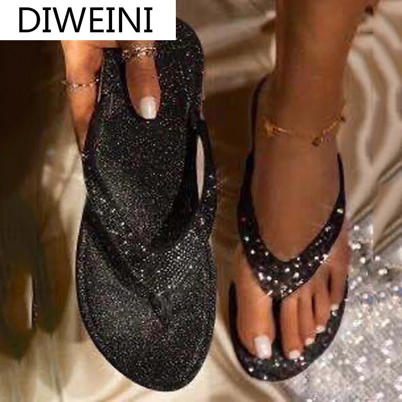 Flat Shoes Summer Crystal Rhinestone Shoes Sandals Fashion Lightweight and Comfortable Women Shoes Beach Shoes Woman Sandals
Flat Shoes Summer Crystal Rhinestone Shoes Sandals Fashion Lightweight and Comfortable Women Shoes Beach Shoes Woman Sandals