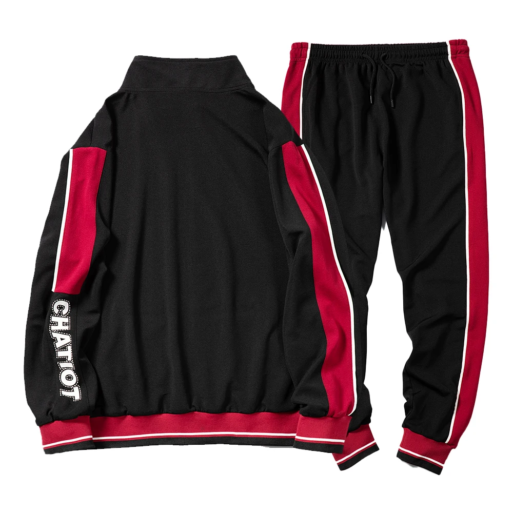 Two Pieces Sets Tracksuit Men Autumn Spring Zipper Sweatshirt Tops + Pants Male Patchwork Sweatsuit Hip Hop Outwear Sportswear
Two Pieces Sets Tracksuit Men Autumn Spring Zipper Sweatshirt Tops + Pants Male Patchwork Sweatsuit Hip Hop Outwear Sportswear