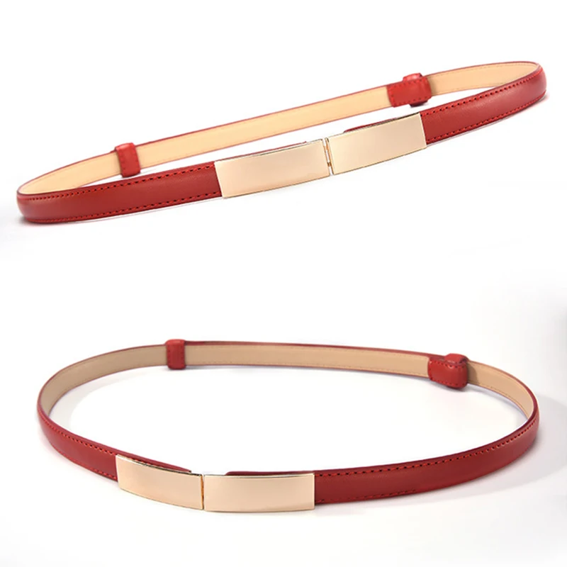 New Women Leather Belt Thin Skinny Metal Gold Elastic Buckle Waistband Soft Belt Dress Clothing Accessories Wholesale New
New Women Leather Belt Thin Skinny Metal Gold Elastic Buckle Waistband Soft Belt Dress Clothing Accessories Wholesale New