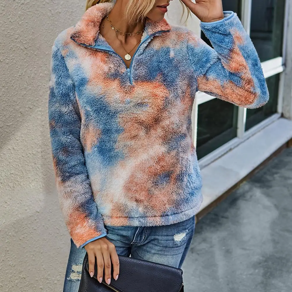 Multicolor Fleece Casual Women Stand-Up Collar Sweatshirt 2020 Winter Warm Tie Dye winter tops for women 2020 fall winter
Multicolor Fleece Casual Women Stand-Up Collar Sweatshirt 2020 Winter Warm Tie Dye winter tops for women 2020 fall winter