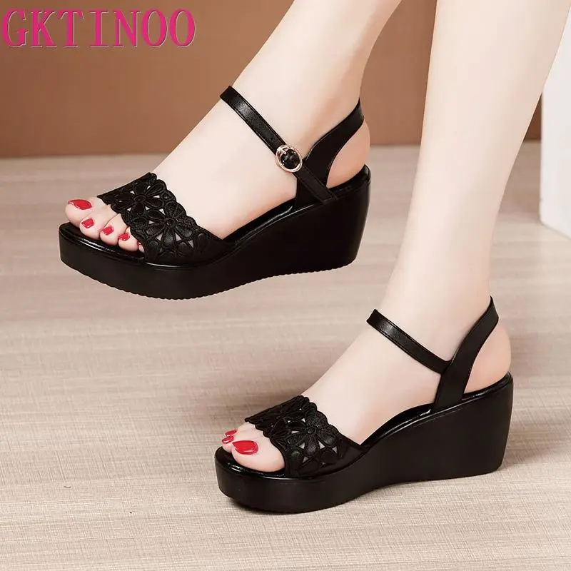 GKTINOO Women's Sandals Plus Size 33-43 Summer Open Toe Leather Ladies Shoe Sandals Women Platform 6cm Heels Female Shoes
GKTINOO Women's Sandals Plus Size 33-43 Summer Open Toe Leather Ladies Shoe Sandals Women Platform 6cm Heels Female Shoes