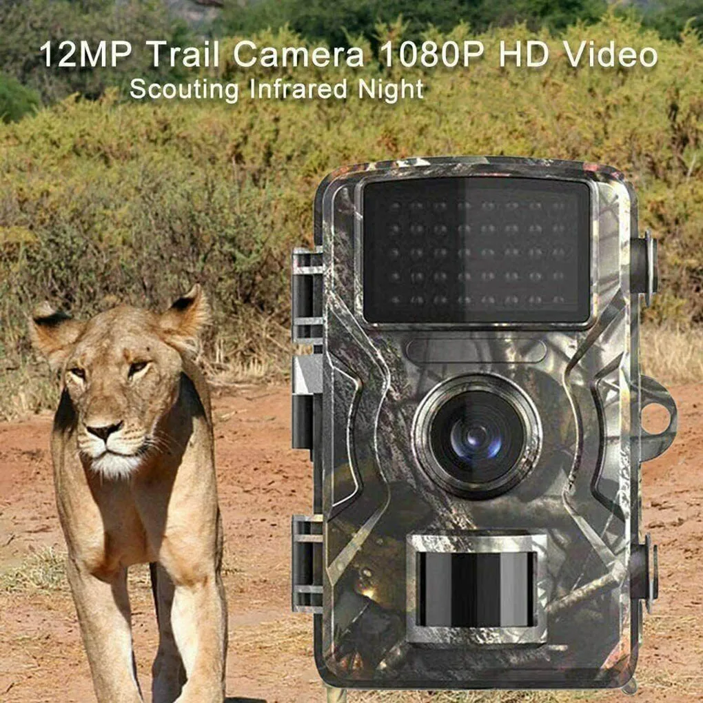 

Охотничья камера 12 МП, водонепроницаемая наружная камера наблюдения за дикими животными, Спортивная камера 1080P Full HD с пассивным ИК датчиком,...