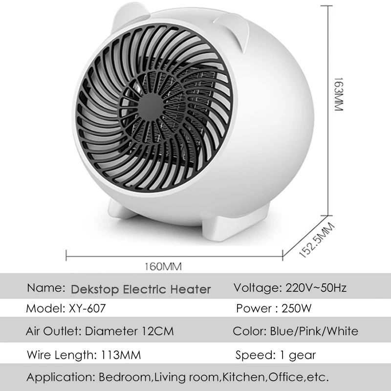 Cartoon Mini Desktop Heater Fashion Dekstop Electric Heater Hot Air Blower Winter Warmer Hot Air Fan EU US Plug
Cartoon Mini Desktop Heater Fashion Dekstop Electric Heater Hot Air Blower Winter Warmer Hot Air Fan EU US Plug