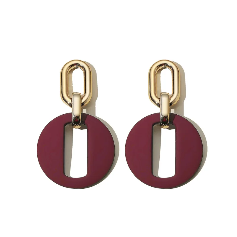 New Vintage Multicolor Acrylic Resin Drop Earring Punk Hollow Geometric Round Chain Dangle Earring For Women Girl Jewelry Gift
New Vintage Multicolor Acrylic Resin Drop Earring Punk Hollow Geometric Round Chain Dangle Earring For Women Girl Jewelry Gift