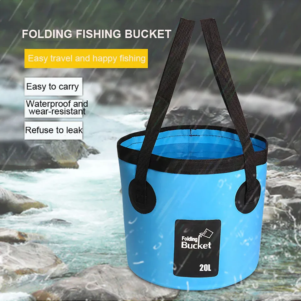500D Thickened Mesh Waterproof Lightweight Folding Fishing Bucket 12L/20L Portable Thickening Multi-function Fishing Bucket
500D Thickened Mesh Waterproof Lightweight Folding Fishing Bucket 12L/20L Portable Thickening Multi-function Fishing Bucket