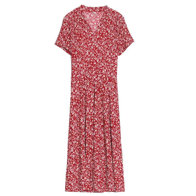 Women Summer Elegant Floral Print Slim Dresses L-6XL Ladies Short Sleeve V Neck Long A-line Dress Female Vestidos Women Clothing
Women Summer Elegant Floral Print Slim Dresses L-6XL Ladies Short Sleeve V Neck Long A-line Dress Female Vestidos Women Clothing