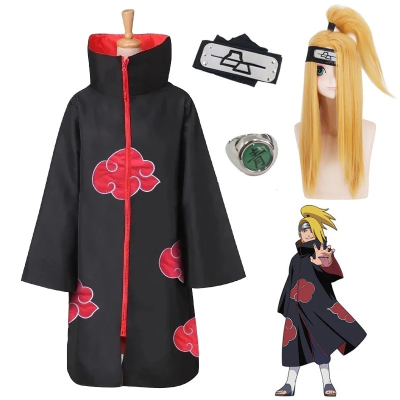 3PCS SET Akatsuki cloak Deidara Cosplay Costume Cloak Props Wig Accessory Set Halloween Costumes
3PCS SET Akatsuki cloak Deidara Cosplay Costume Cloak Props Wig Accessory Set Halloween Costumes