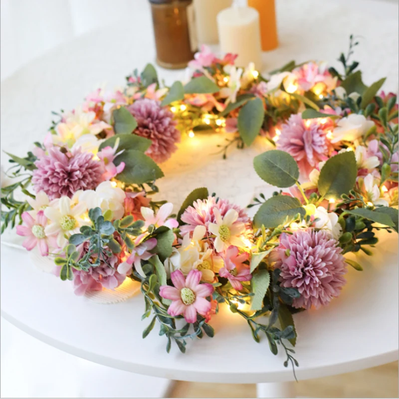 Fancy Led Garland Light Room Bedroom Decoration Christmas Lights Wedding Festival Rose Lamp Hanging Circle Sunflower Light Strin
Fancy Led Garland Light Room Bedroom Decoration Christmas Lights Wedding Festival Rose Lamp Hanging Circle Sunflower Light Strin