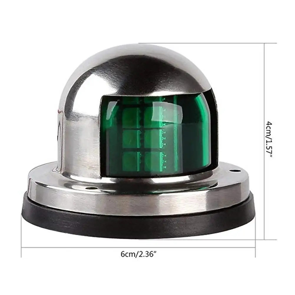 12V Car Yacht Stainless Steel LED Navigation Light Traffic Lights Starboard Lights Indicator Light Rescue Information Light
12V Car Yacht Stainless Steel LED Navigation Light Traffic Lights Starboard Lights Indicator Light Rescue Information Light