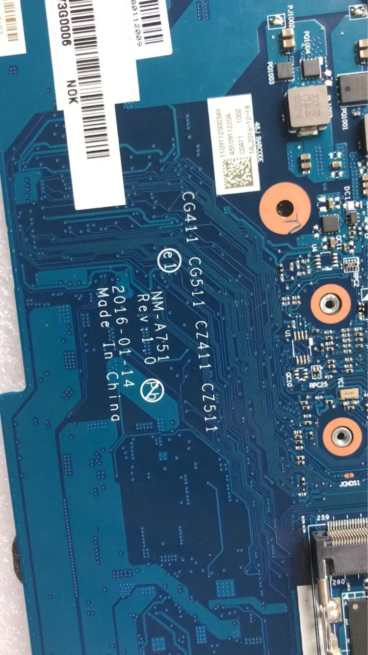 KEFU For Lenovo 310-15ISK 510-15ISK Notebook Motherboard NM-A751 CPU I3 6006U 6100U GPU GT920M 940M Tested 100%
KEFU For Lenovo 310-15ISK 510-15ISK Notebook Motherboard NM-A751 CPU I3 6006U 6100U GPU GT920M 940M Tested 100%