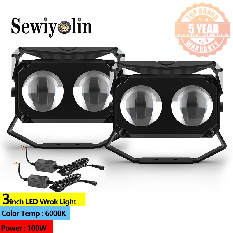 LED Work Light 3 inch 100W Offroad Led Light Bar 12V 24V 6000K 3000K 4x4 Tractor Headlight DRL for Truck ATV Motocycle
LED Work Light 3 inch 100W Offroad Led Light Bar 12V 24V 6000K 3000K 4x4 Tractor Headlight DRL for Truck ATV Motocycle
