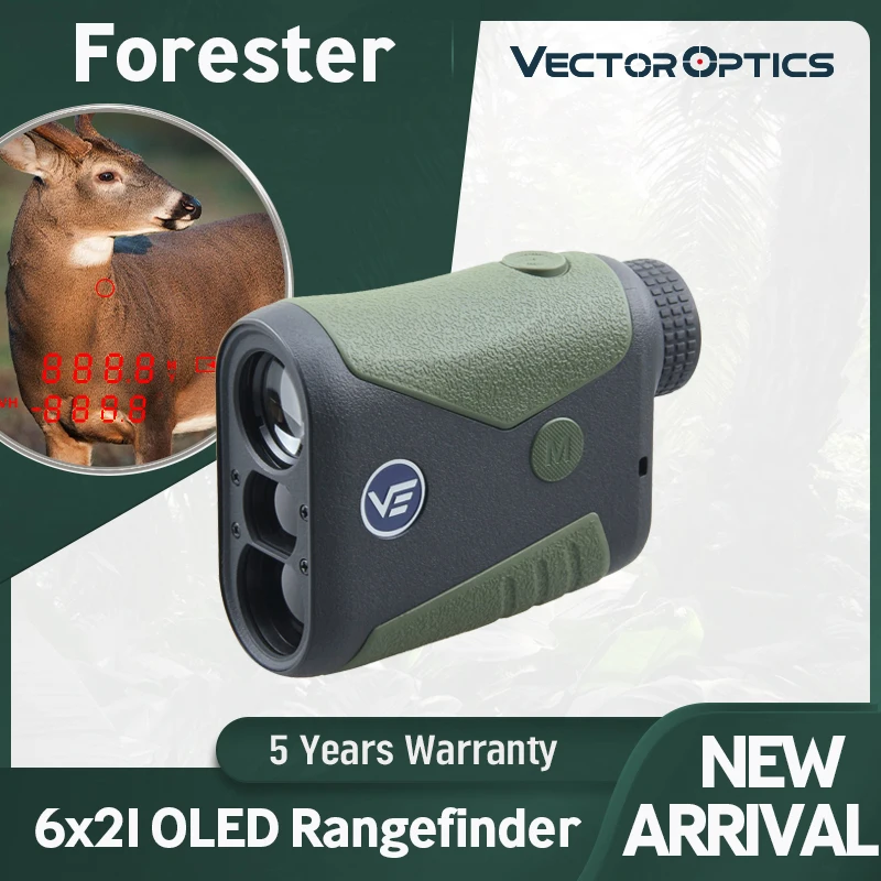 

Vector Optics Forester 6x21 Rangefinder Golf Sport & Hunting & Survey Laser Distance 400m 600m 800m 800 Meter Water Resistance