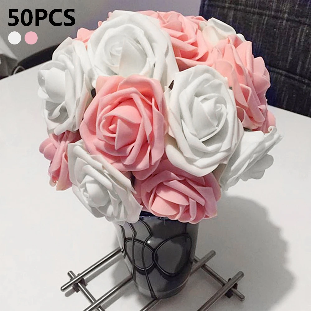 50 Pcs Dream Simulation Roses Wedding Bouquet Party Decoration Valentine's Day Fake Flowers Home Office Hotel Restaurant
50 Pcs Dream Simulation Roses Wedding Bouquet Party Decoration Valentine's Day Fake Flowers Home Office Hotel Restaurant