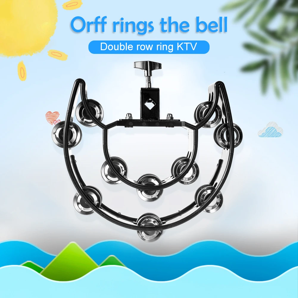 Tambourine Hand Bell Drum Percussion Musical Toy Double Handheld Rows Timbrel for Music Lovers Playing Accessories
Tambourine Hand Bell Drum Percussion Musical Toy Double Handheld Rows Timbrel for Music Lovers Playing Accessories