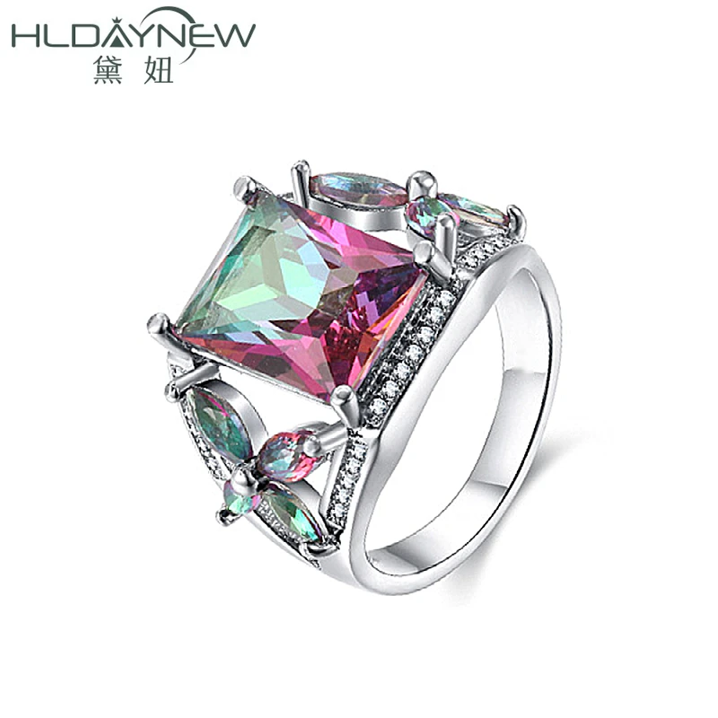 Multi Color Rhinestone Cubic Zirconia Crystals Flower Rings For Women Fashion Finger Charms Wedding Engagement Ornaments Jewelry
Multi Color Rhinestone Cubic Zirconia Crystals Flower Rings For Women Fashion Finger Charms Wedding Engagement Ornaments Jewelry
