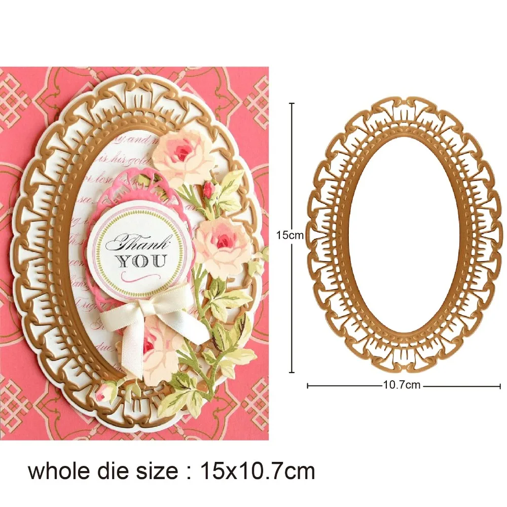Metal Die Cut Layer Oval Frame Background 2020 Crafts Stencil For DIY Scrapbooking Paper/photo Cards Embossing Cutting Dies
Metal Die Cut Layer Oval Frame Background 2020 Crafts Stencil For DIY Scrapbooking Paper/photo Cards Embossing Cutting Dies