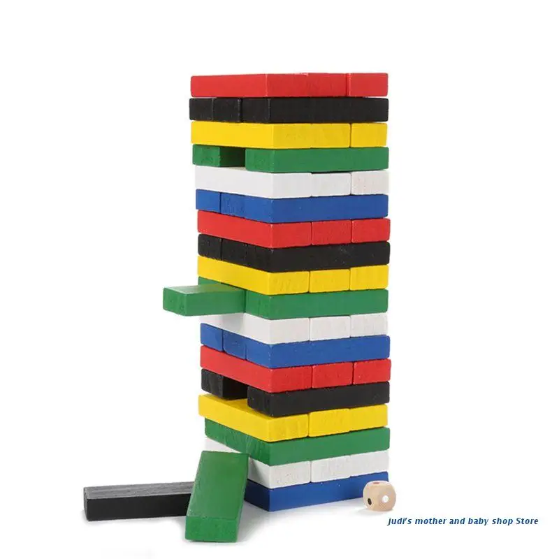67JC деревянные настольные игры строительные блоки для детей-54 шт. - купить по
