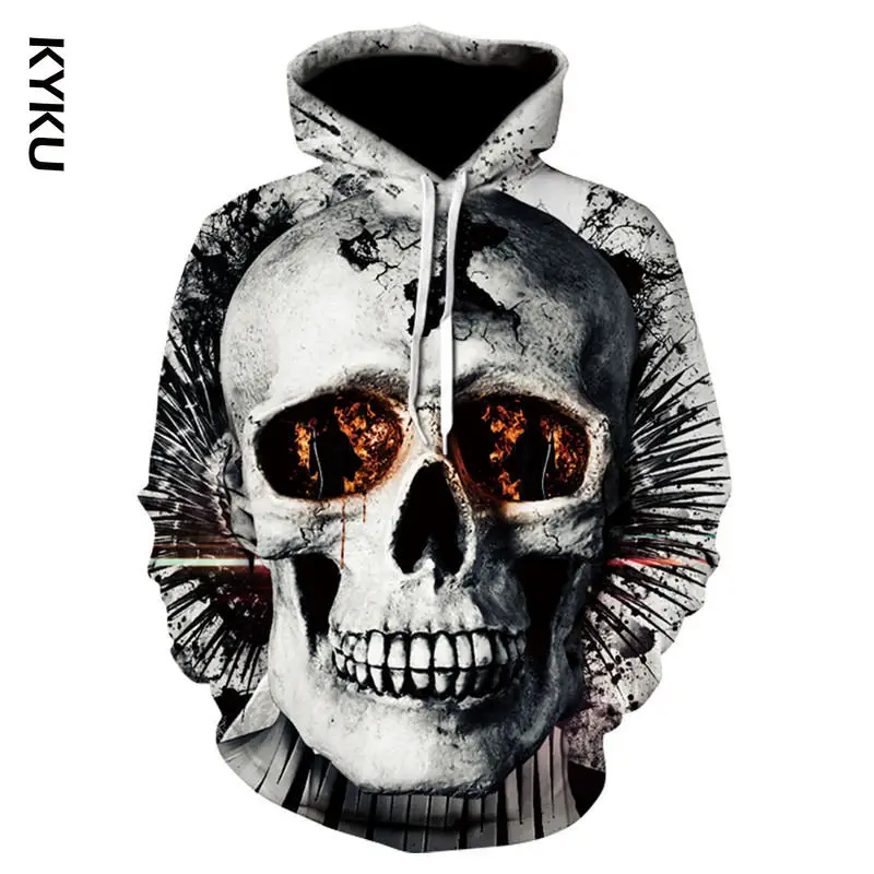 KYKU New 2019 Custom Unisex Sweatshirt 3D Skull Printed Pullovers Hoodies Dropship Asian size S-6XL
KYKU New 2019 Custom Unisex Sweatshirt 3D Skull Printed Pullovers Hoodies Dropship Asian size S-6XL