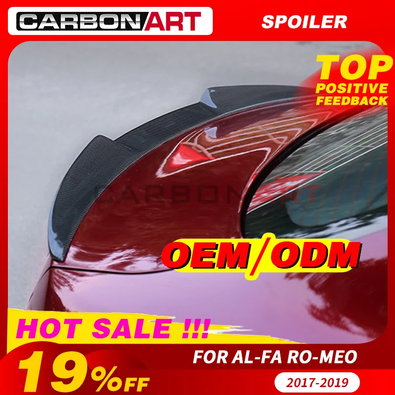 For Al-fa Ro-meo M4 style Carbon Fiber Rear Trunk Spoiler Bootlid Spoiler 2017-2019 Car Styling rear spoiler For Al-fa Ro-meo
For Al-fa Ro-meo M4 style Carbon Fiber Rear Trunk Spoiler Bootlid Spoiler 2017-2019 Car Styling rear spoiler For Al-fa Ro-meo