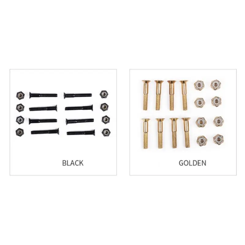 2021 New 8pcs/set High Hardness Replacement Screws+nuts Four-wheeled Skateboard Accessories Longboard Set Kit M5*25/28/29/30
2021 New 8pcs/set High Hardness Replacement Screws+nuts Four-wheeled Skateboard Accessories Longboard Set Kit M5*25/28/29/30