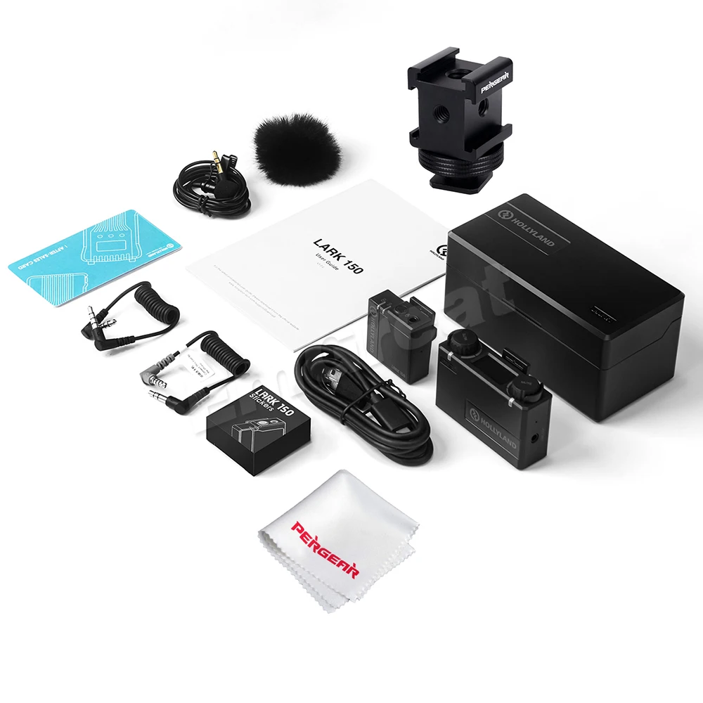 Hollyland Lark 150 SOLO Wireless Microphone Kit with Charging Box Portable Mini Lapel Mic for Vloggers DSLR Camera iOS Android
Hollyland Lark 150 SOLO Wireless Microphone Kit with Charging Box Portable Mini Lapel Mic for Vloggers DSLR Camera iOS Android