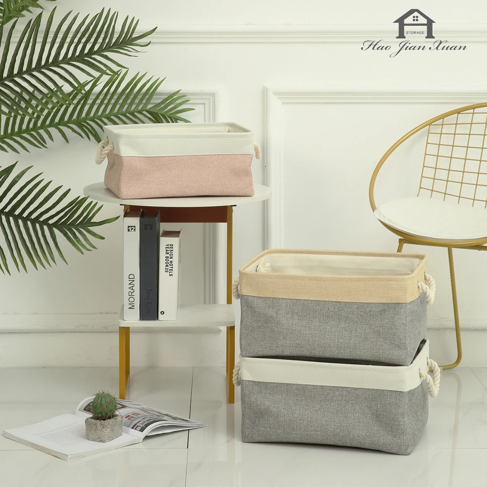 Cotton Linen Foldable Storage Box Sturdy Cationic Fabric Storage Basket Cube for Toys Organizer Shelf Nursery Home Closet Office
Cotton Linen Foldable Storage Box Sturdy Cationic Fabric Storage Basket Cube for Toys Organizer Shelf Nursery Home Closet Office