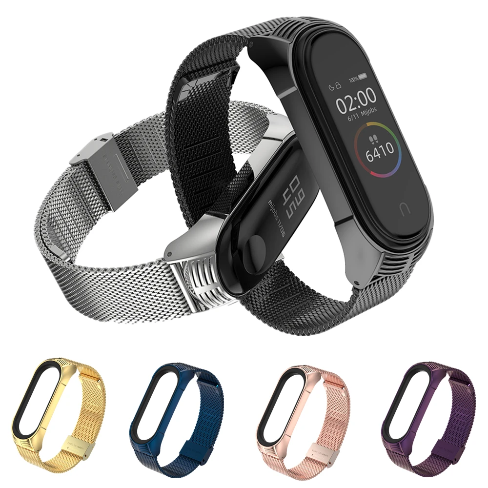 For Mi Band 4 Strap For Xiaomi Mi Band 4 Metal Screwless Stainless Steel Mi Band 3 Strap TF Bracelet Miband 4 3 Correa Design
For Mi Band 4 Strap For Xiaomi Mi Band 4 Metal Screwless Stainless Steel Mi Band 3 Strap TF Bracelet Miband 4 3 Correa Design