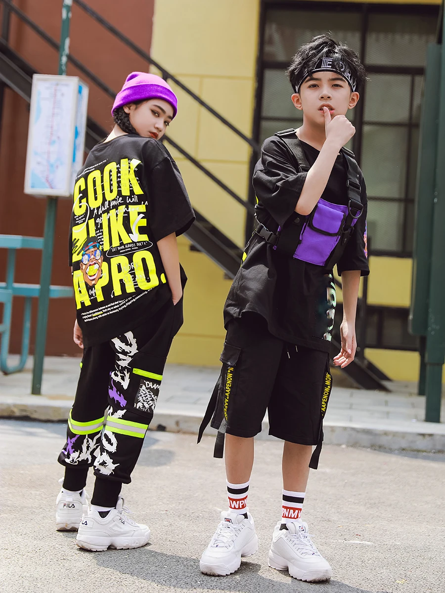 Boys Jazz Dance Costume Autumn Children'S Hip-Hop Clothes Girls Street Dance Catwalk Show Stage Performance Costumes Tide DL4764 
Boys Jazz Dance Costume Autumn Children'S Hip-Hop Clothes Girls Street Dance Catwalk Show Stage Performance Costumes Tide DL4764