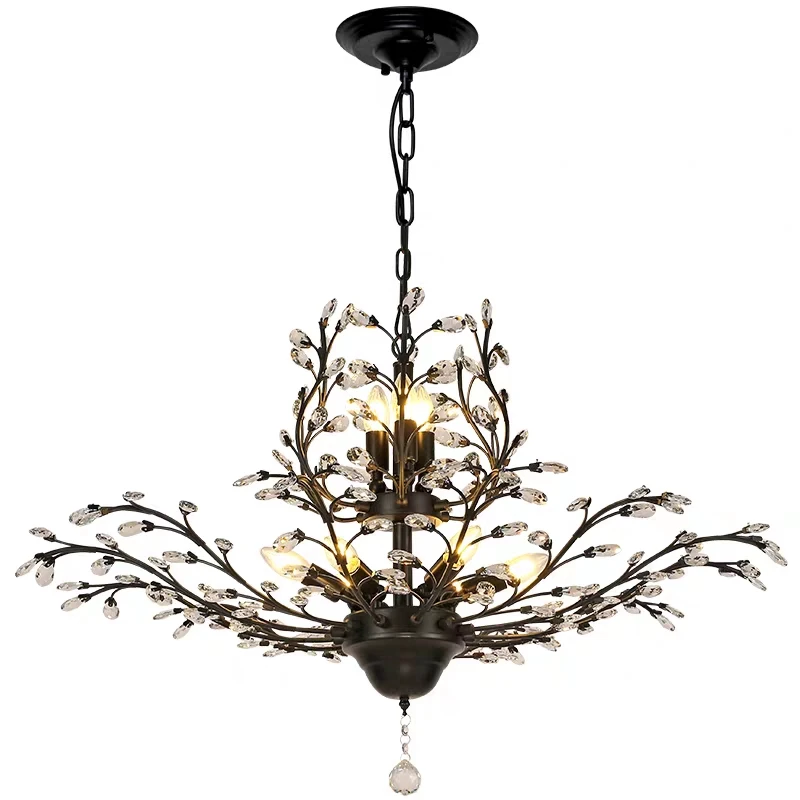 American Luxurious Crystal Chandelier E14 LED 220V for Restaurant Lighting Chandelier Modern Home Decor Lighting Fixtures Room
American Luxurious Crystal Chandelier E14 LED 220V for Restaurant Lighting Chandelier Modern Home Decor Lighting Fixtures Room