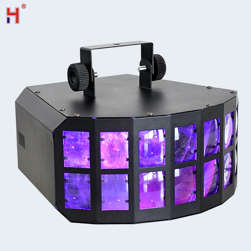 DJ Disco Light LED RGBW Butterfly Beam Effect Strobe Sound Activated Party Lights For Christmas Music Concert | Лампы и освещение
