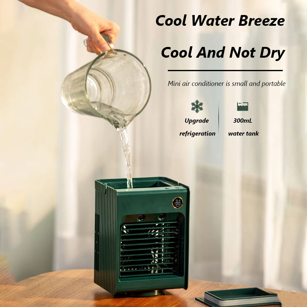 Portable Air Conditioner Fan USB Rechargeable Spray Water Cooling Fan Summer Silent Office Home Air Conditioning Fan Humidifier
Portable Air Conditioner Fan USB Rechargeable Spray Water Cooling Fan Summer Silent Office Home Air Conditioning Fan Humidifier