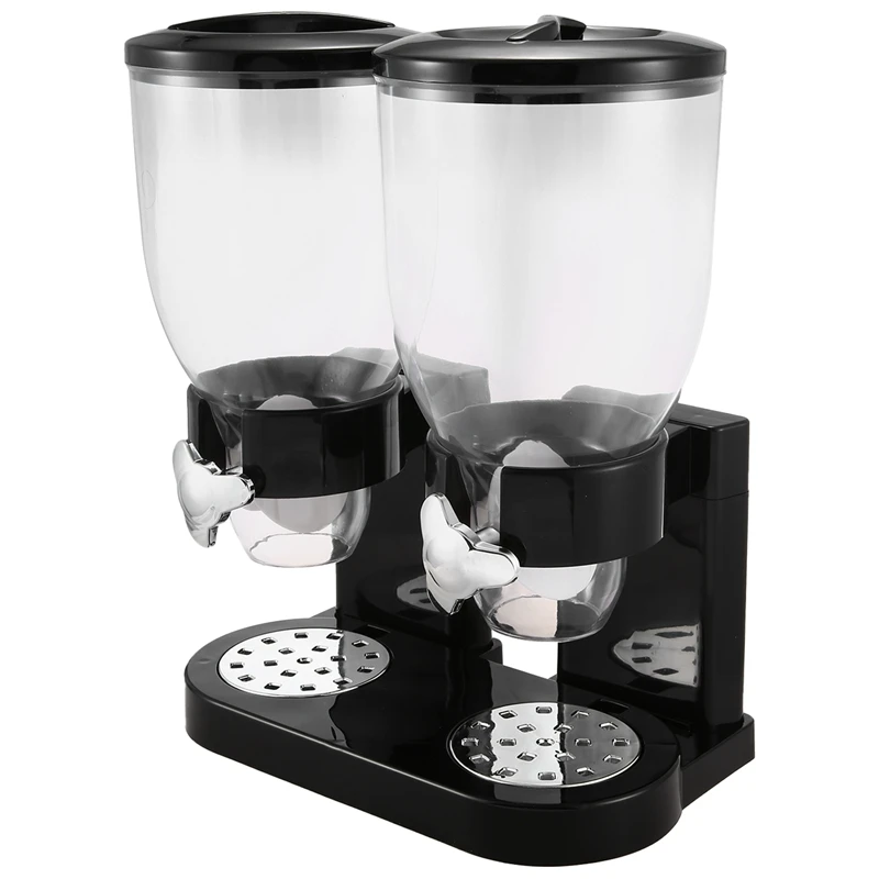 Double Chamber Airtight Cereal and Dry Food Dispenser with Built in Spill Tray for Home, Kitchen, Countertops, Breakfast, Pets,
Double Chamber Airtight Cereal and Dry Food Dispenser with Built in Spill Tray for Home, Kitchen, Countertops, Breakfast, Pets,