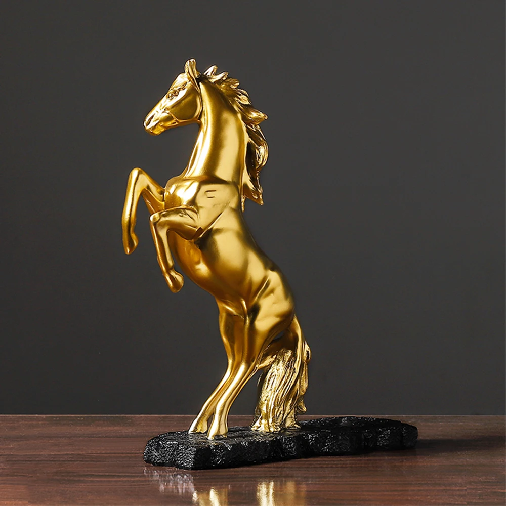 Golden Statue Resin Horse Sculpture Handicraft Desktop Furnishings Home decor Cabinet Decoration figurines miniatures
Golden Statue Resin Horse Sculpture Handicraft Desktop Furnishings Home decor Cabinet Decoration figurines miniatures
