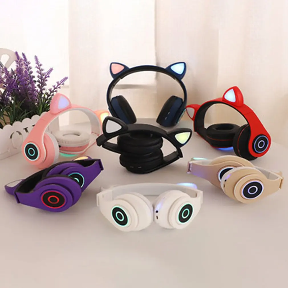 B39 Cat Ears Headphones Bilateral Stereo Wireless Headset Headphone For Kids Girls Support Music Voice Control
B39 Cat Ears Headphones Bilateral Stereo Wireless Headset Headphone For Kids Girls Support Music Voice Control