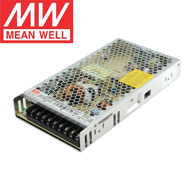 MEAN WELL LRS-200-48 48V 4.4A Power Source Meanwell AC To DC 200W Single Output Switching Power Supply For Industrial automation
MEAN WELL LRS-200-48 48V 4.4A Power Source Meanwell AC To DC 200W Single Output Switching Power Supply For Industrial automation