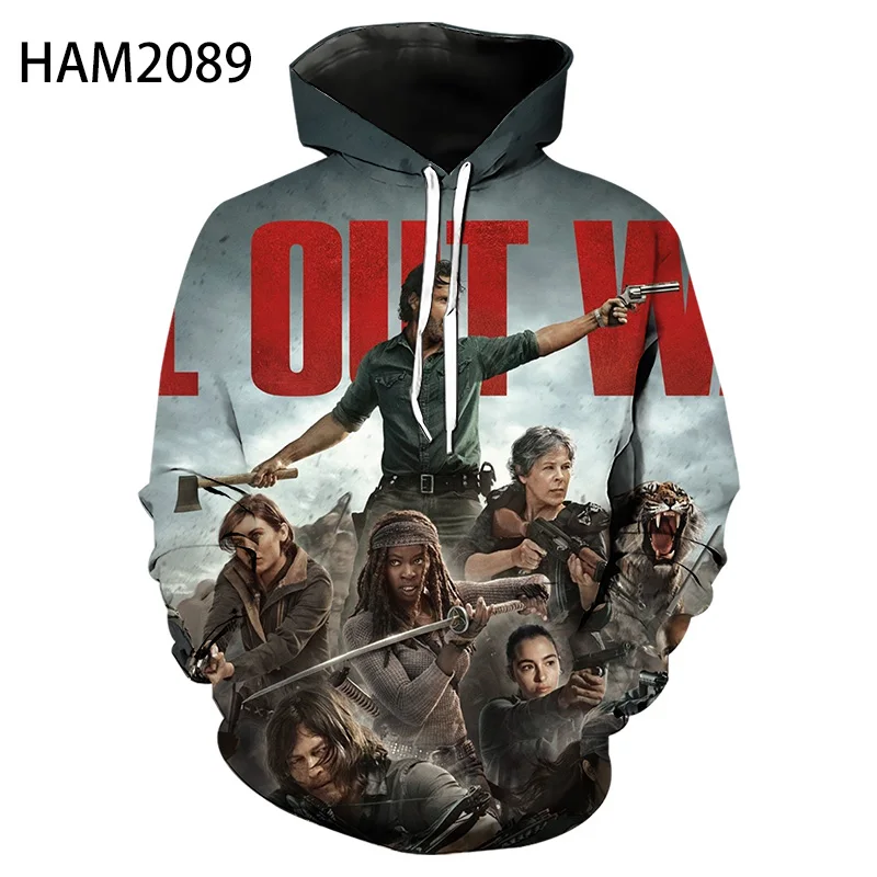 Spring and Summer New Men's Hoodie 3D Printing Horror Movie The Walking Dead Children's Fashion Casual Sweatshirt
Spring and Summer New Men's Hoodie 3D Printing Horror Movie The Walking Dead Children's Fashion Casual Sweatshirt