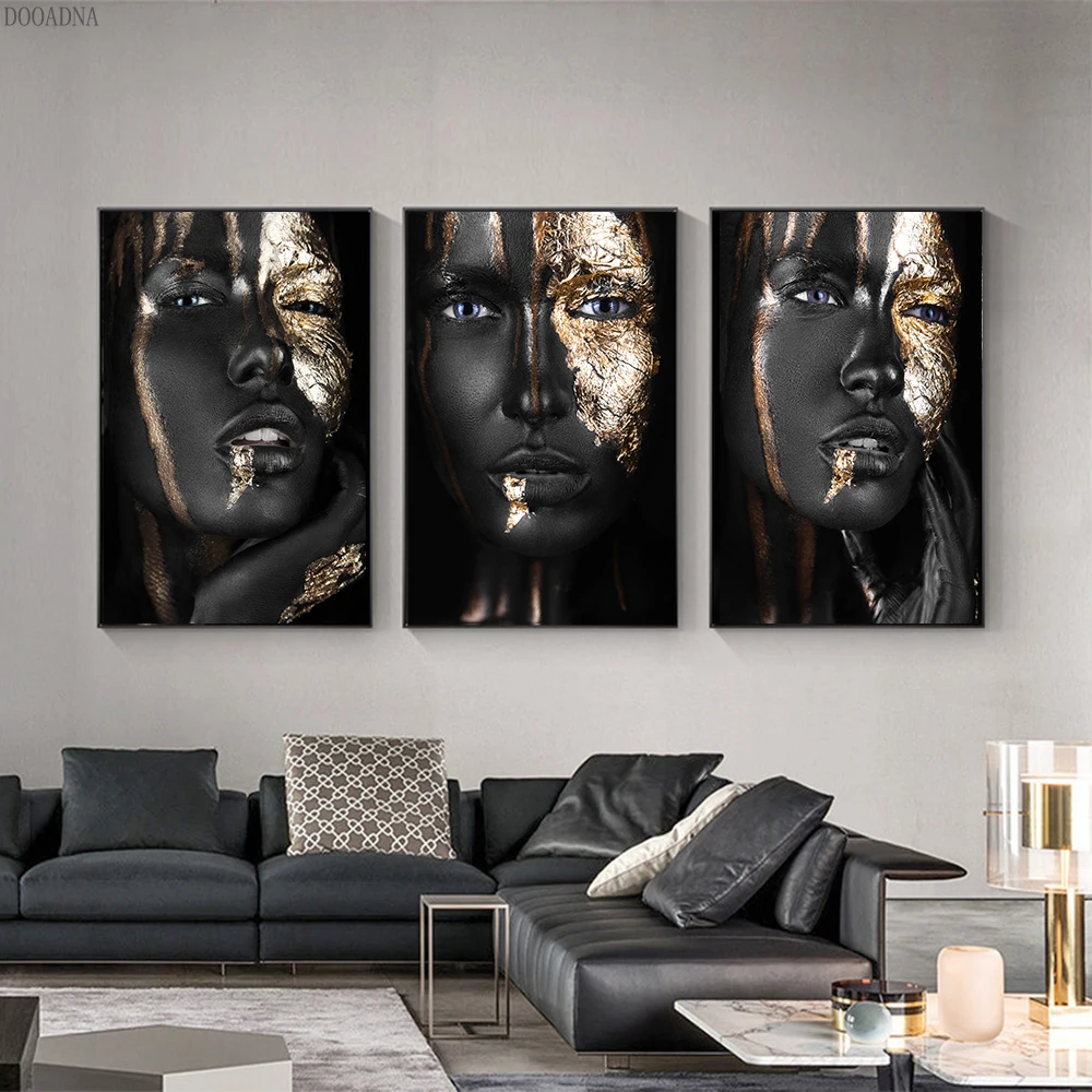 Black and gold African abstract art, canvas oil painting, posters and prints, living room wall decoration, Nordic modern images,
Black and gold African abstract art, canvas oil painting, posters and prints, living room wall decoration, Nordic modern images,